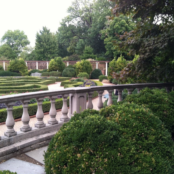 View into Boxwood Garden